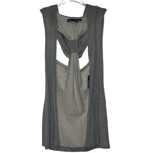Miley Cyrus & Max Azria Grey French Terry Vest NWT Size medium